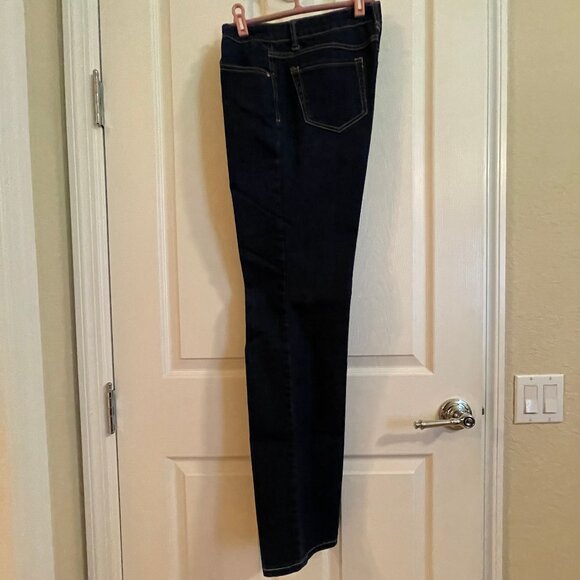 LRL Lauren Jeans Co 5 Pkt Modern Slim Size 8 Womens Dark Wash - Picture 2 of 12